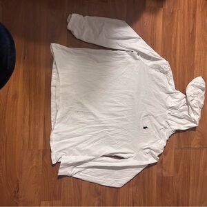 White Hoodie with Embroidered Logo